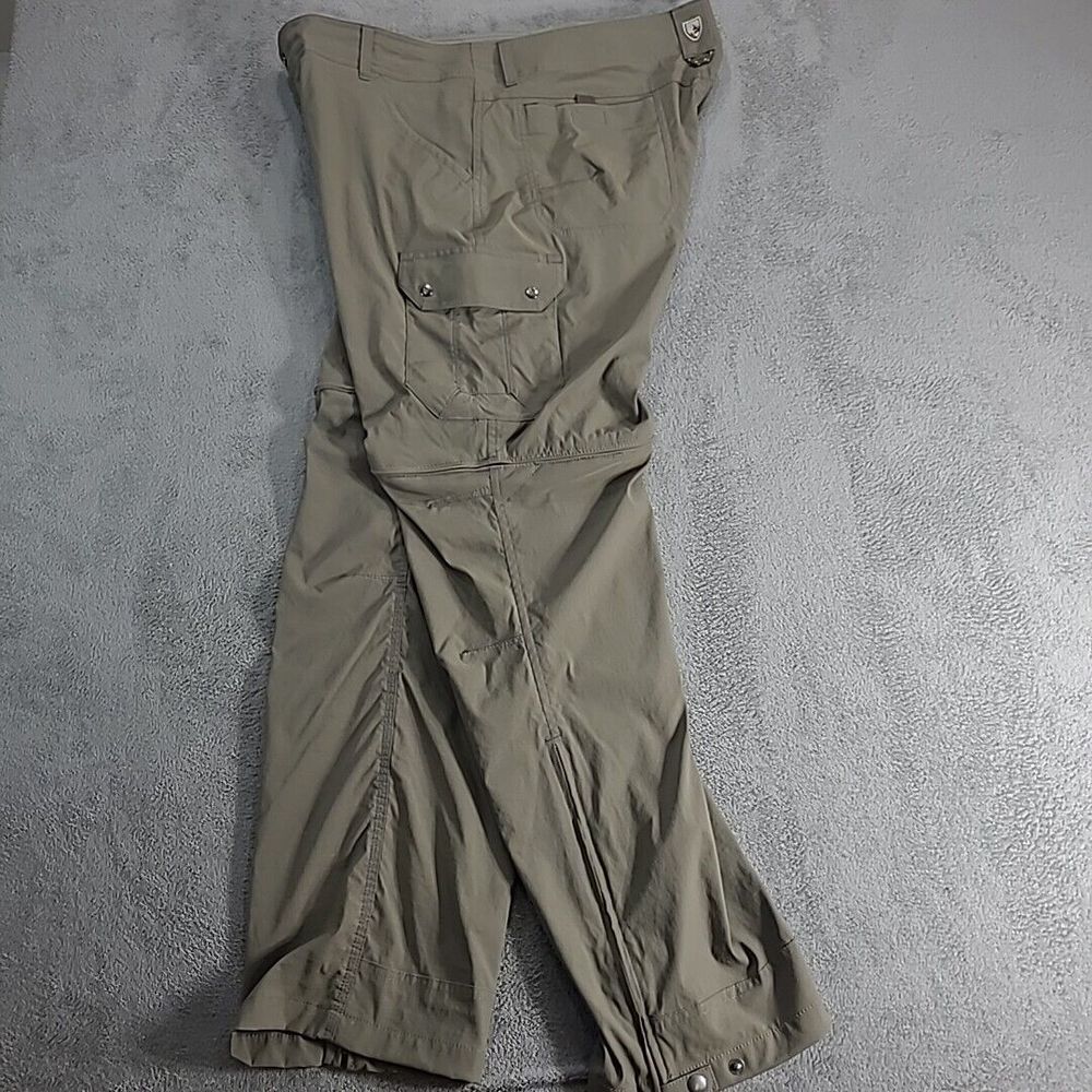 KUHL Renegade Convertible Stealth Zip Off Men's 38x32 Pants‎ Olive EUC